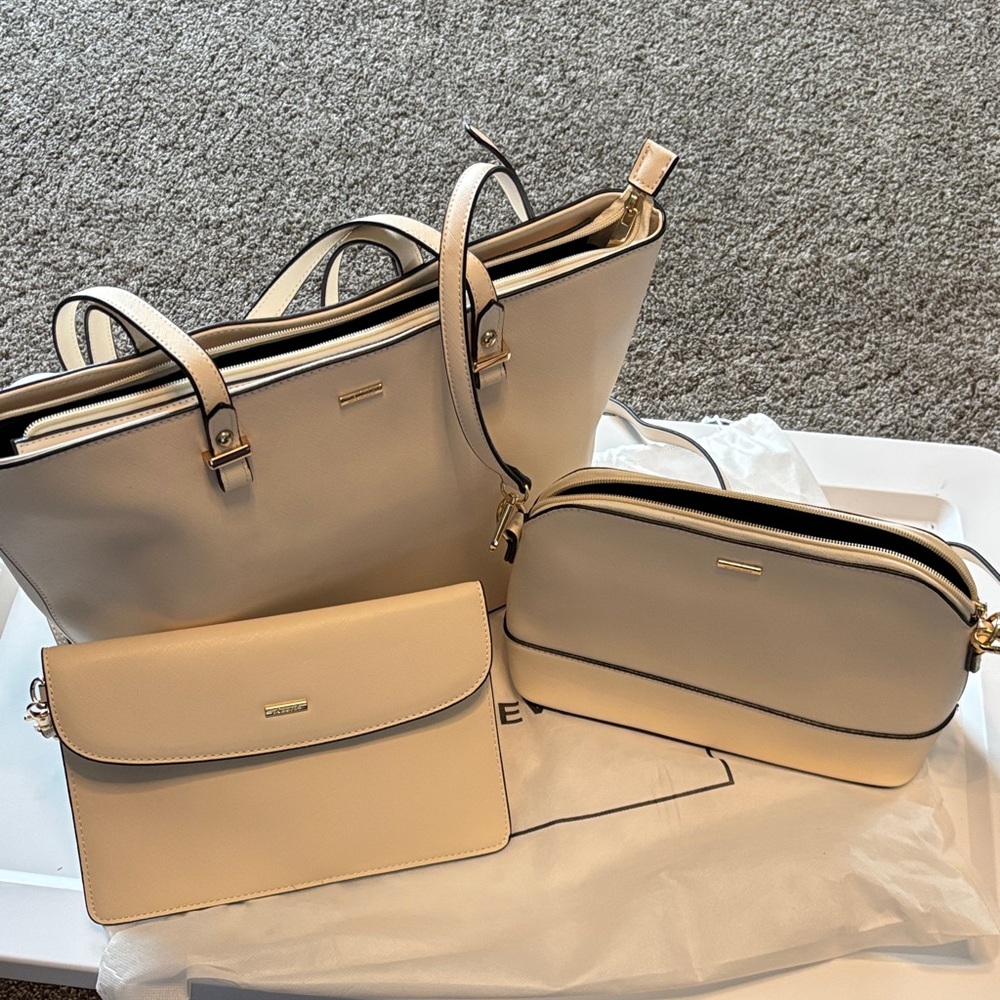 Chic Cream Tote Bag Set